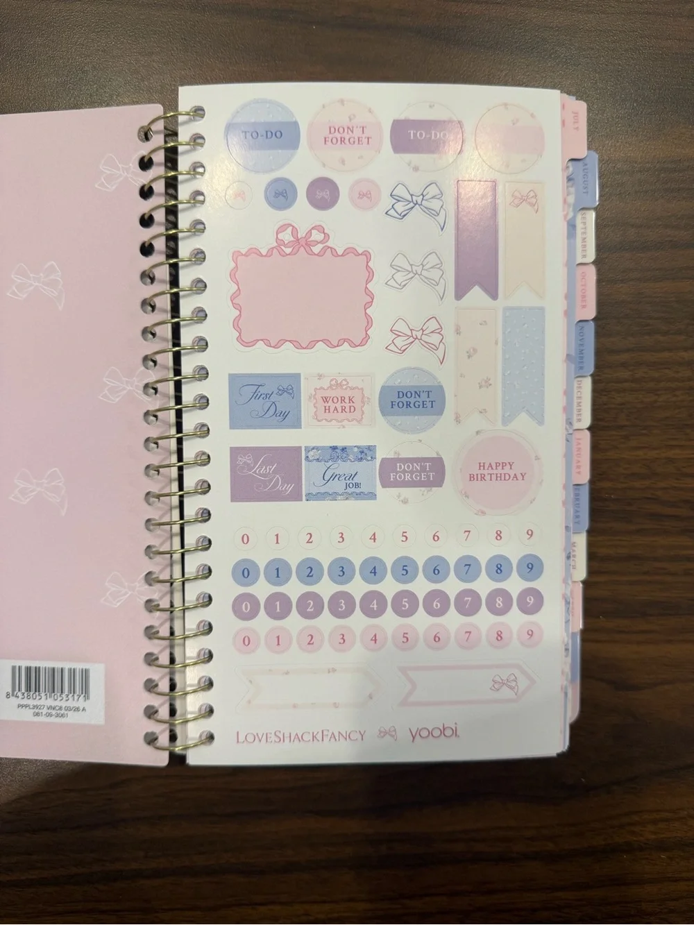 LoveShackFancy spiral bound